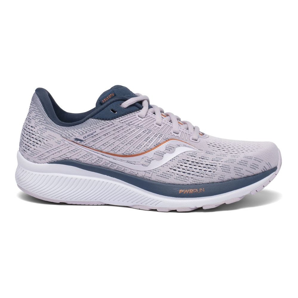 Women's Saucony Guide 14, Lilac/Navy, 8 B Medium