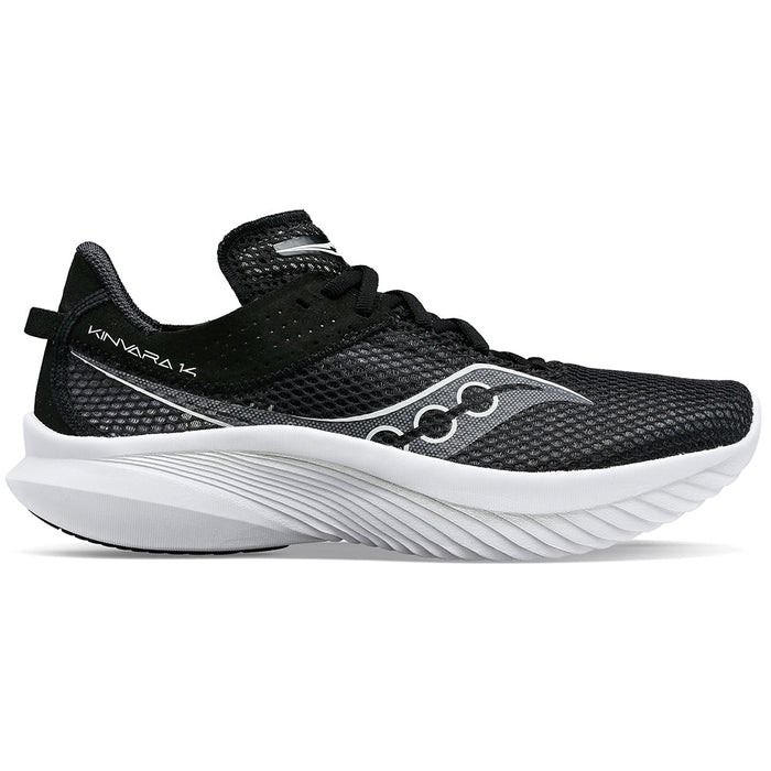 Women's Saucony Kinvara 14, Black/White, 8 D Wide