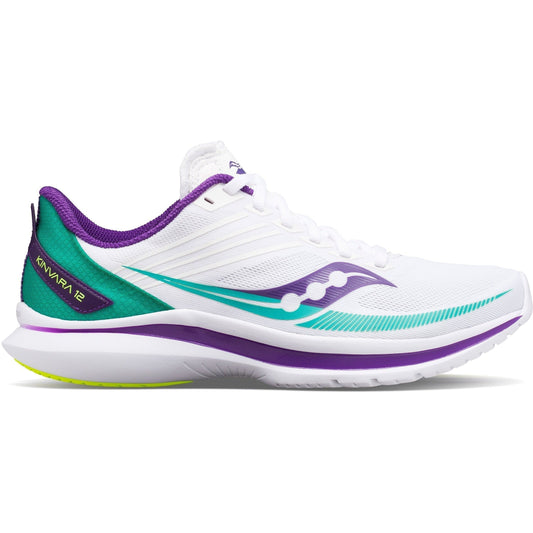 Women's Saucony Kinvara 12, White/Jade, 7 B Medium