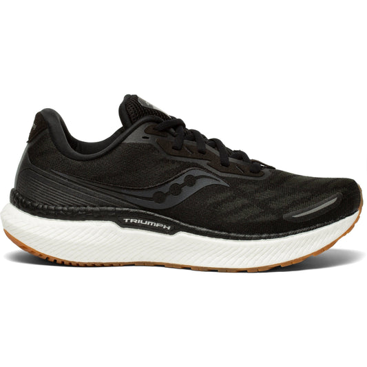 Women's Saucony Triumph 19, Black/Gum, 8.5 B Medium