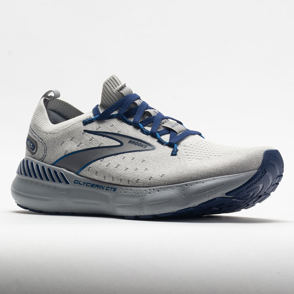 Brooks Glycerin StealthFit GTS 20 Men's  Oyster/Alloy/Blue Depths