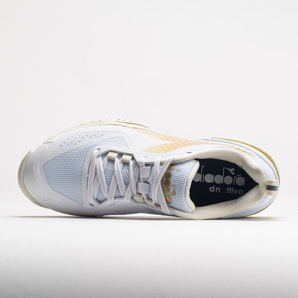 Diadora Blushield Torneo 2 AG Women's  White/Gold